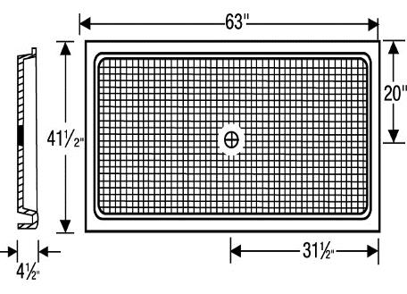 42 by 63 Shower Base